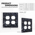 thumbnail image 3 of Black Gold Embossed Light Switch Cover Decorative Switch Plates and Outlet Covers Wall Plate for Electrical Kitchen Home Office Art Decor Mid-size, 3 of 4