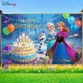 thumbnail image 4 of Frozen Birthday Happy Scene: Birthday background, party decoration banner, perfect birthday party decoration and festival celebration, ideal gift for family and friends, 4 of 9