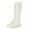 b#White659, variant on CAIVO Girls Lace Up Riding Boots Mid Calf Boots PU Leather Side Zipper Punk Boot 3-14 Years Kids Trendy Shoes Solid Color Footwear