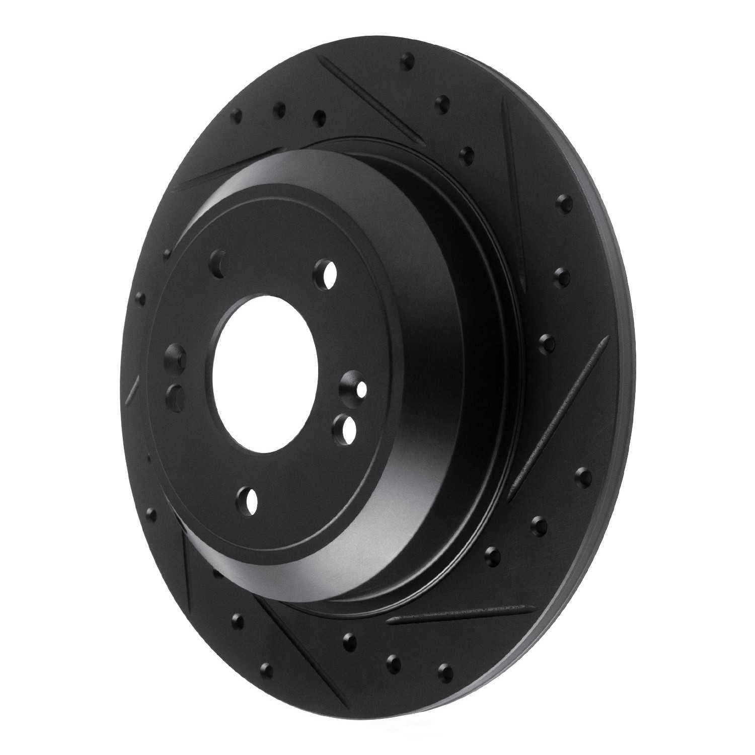 Dynamic Friction Company 633-21041R DFC Brake Rotor - Drilled And Slotted - Black