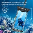 thumbnail image 2 of Funda impermeable para teléfono UnbreakCable IPX8 de 7 pulgadas, paquete de 2 unidades, negra, 2 of 8