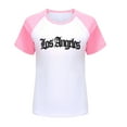 thumbnail image 3 of Hienoo Toddler Girls T-Shirt Los Angeles Printed Short Sleeve T Shirt Loose Leisure Tshirt, 3 of 3