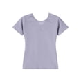 thumbnail image 5 of MKOSPLRT Kids Girls Ballet Tops Short Sleeve Crew Neck Mesh Crop Dance Shirts for Leotards Classic Gymnastics Gray 3-4 Years, 5 of 7