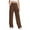 Brown, variant on FAIWAD Girls Cargo Sweatpants Elastic Waist Wide Leg Joggers with Pockets Kids Causal Workout Pants Activewear