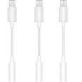 thumbnail image 1 of Paquete de 3 adaptadores Lightning a conector de auriculares de 3,5 mm certificado Apple MFi para iPhone 12 12 Pro11 XR XS X 8 7 iPad iPod Sincero Producto electrónico, 1 of 6
