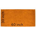 thumbnail image 4 of ELEGANI Oversized Large Terry Velour Beach Towel - Orange - 35” x 60” - 100% Ring Spun Cotton, 4 of 4