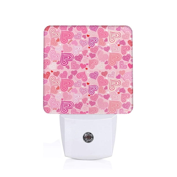 Balery Love Luz Nocturna LED con Sensor Automático, Enchufe con Sensor Crepuscular, Luz Suave de 0.5W para Dormitorio, Pasillo, Baño-US