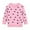 4# Pink Ruffle, variant on Girls Valentines Day Sweatshirt Heart Print Hoodie Zip Up Jacket Pink Size 6