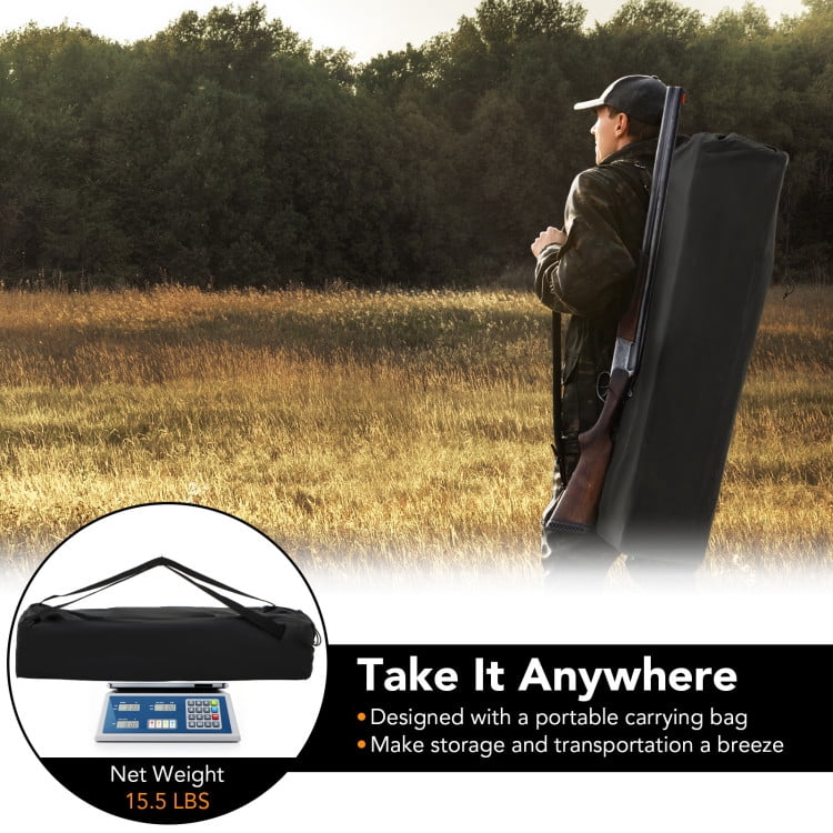 Topcobe 360° One Way See Through Ground Hunting Blind for Deer and Turkey Hunting, Waterproof Camping Tents Easy Setup