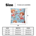 thumbnail image 5 of Cupid Velvet Bed Pillow Set with Unique Patterns in Sizes 16x16, 18x18, and 20x20 Inches - Includes 2 Chair Pillow Covers,Bed Pillow for Any Occasion, 5 of 6