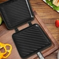 thumbnail image 4 of Appareil à Panini Grillé Antiadhésif avec Poignée Isolée, Appareil à Grilled Cheese Chaud, 4 of 7