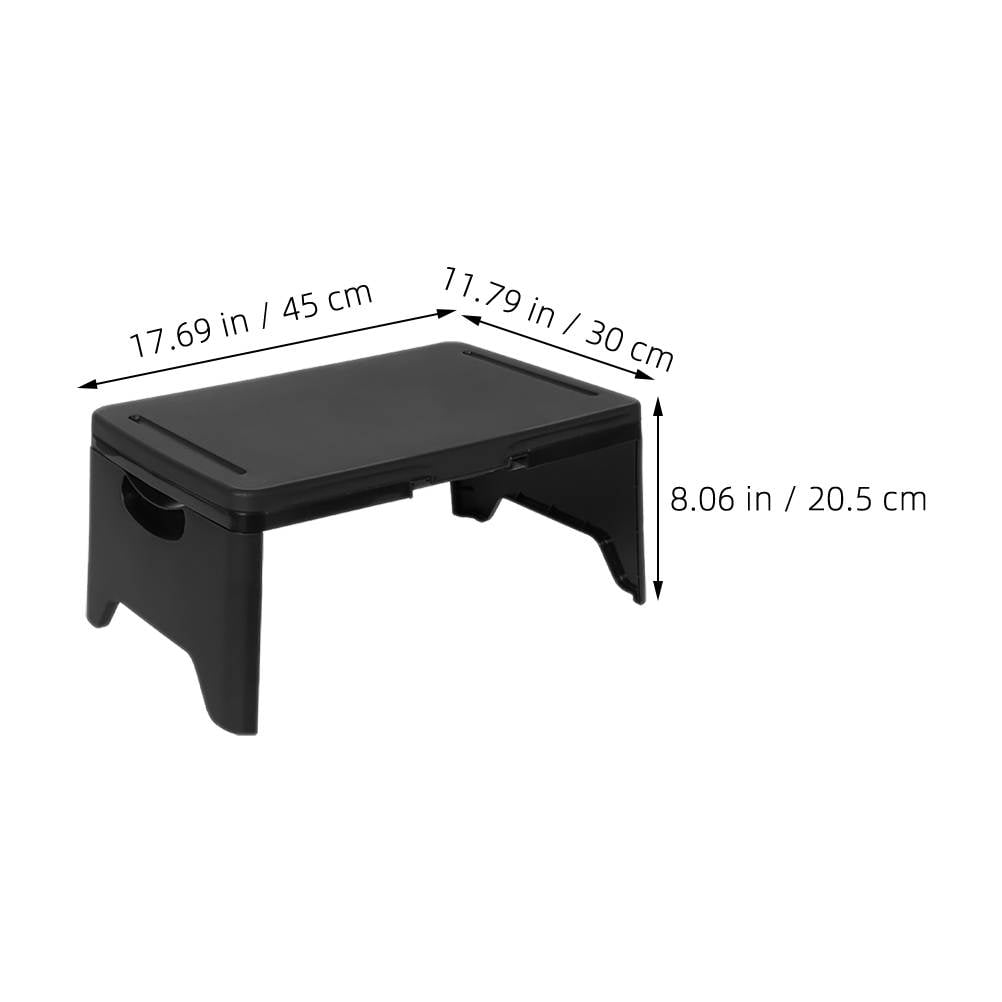 SEWCHICS Portable Folding Lap Desk Black 1Pcs 17.7X11.8X8.1In