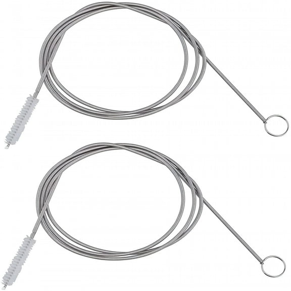 ACDANC Long Pipe Cleaner Flexible Tube Cleaning Brush Snake Drain Clog Remover Drain Brush Aquarium Water Filter Pipe Air Tube Hose Cleaning Brush Sink Fridge Skinny Pipe Dredging Tool 155CM