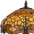 thumbnail image 4 of Benjara 2 Bulb Table Lamp with Dragonfly Design Shade- Multicolor, 4 of 5