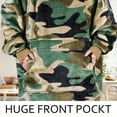 thumbnail image 5 of Catalonia Camo Oversized Hoodie Blanket Sweatshirt, Comfortable Sherpa Pullover for Adults Men Women Teenagers Wife Girlfriend, 5 of 7