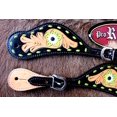 thumbnail image 2 of Western Riding Cowboy Boots Leather Spur Straps Tack Lime Green 74137, 2 of 2