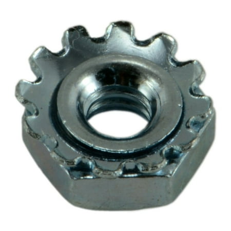 

#4-40 Zinc Plated Grade 2 Steel Coarse Thread Kep Lock Nuts LNS-197