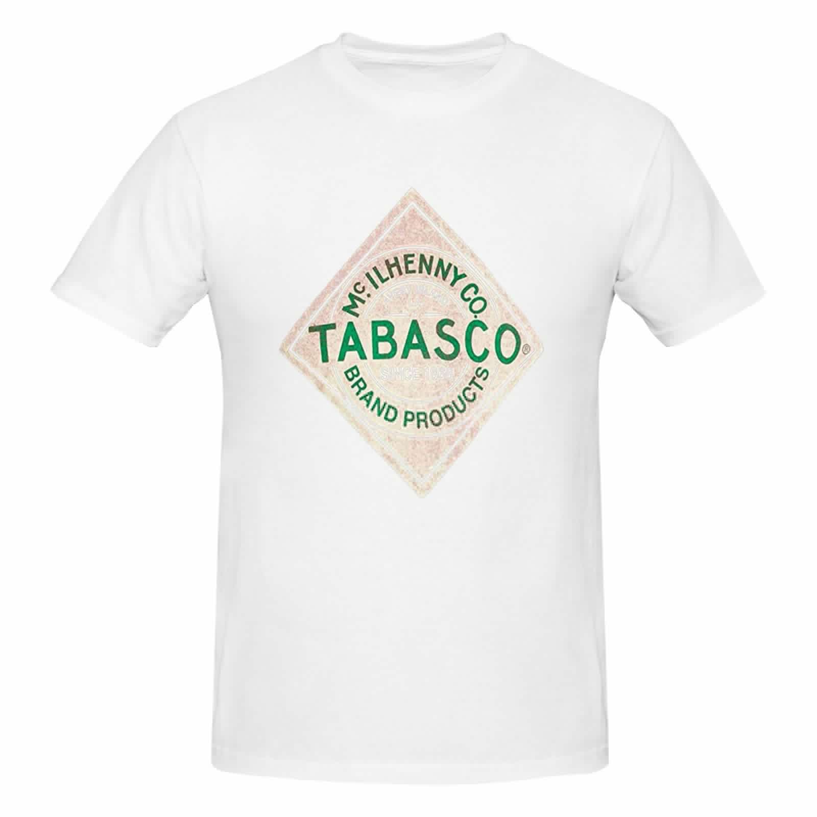 thumbnail image 5 of Tabasco Men'S Basic Short Sleeve T-Shirt White Medium, 5 of 5