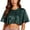 Army Green, variant on Sequin Capelet Tops for Women, Sparkly Cropped Short Sleeve Bolero for Dance, Concerts, Parties and Evening