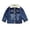 Dark Blue, variant on GiLiling Fleece Denim Jacket for Baby Boys and Girls Lapel Long Sleeve Button Sherpa Lined Jackets Warm Thick Fluff (Dark Blue, 18-24 Months)