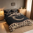 thumbnail image 4 of Homewish Princess Initial C Letter Bedding Comforter Set 7pcs for Girls Women, Fashion Bowknot Monogrammed King Bedding Sets, Black Reversible, 4 of 9