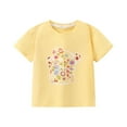 thumbnail image 2 of Favoffer Summer Unisex Kids Multicolor Cartoon/Ice-Cream/Strawberry Graphic Tee Round Neck Short Sleeve Loose Fit Fun Top Casual Travel Home Play 2-10Y, 2 of 9