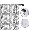 thumbnail image 4 of Blackout Kids Curtains,Basketball Doodle Pattern Childrens Insulated Curtains Set Of 2,Bedroom Essentials,Toddler Room Decor 42"x54", 4 of 5