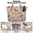 thumbnail image 2 of Tote Bag for Women - Cute Cartoon Dog Shoulder Bag - Large Utility Work Duffle Bag with Zipper Handbag for Travel, Work, Sprots, 2 of 5