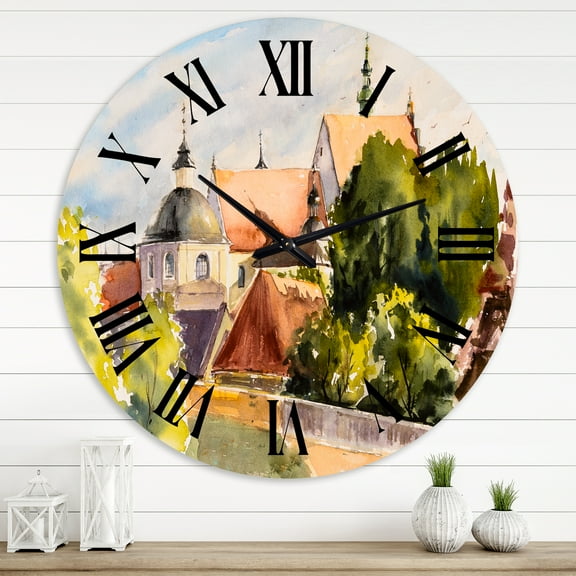 Designart 1 in Quartz Traditional Wall Clock