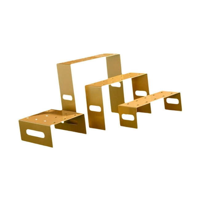 4 piezas de soportes de metal para pasteles, soporte para pasteles, estante para postres, soporte de almacenamiento para postres para bodas, cocinas,