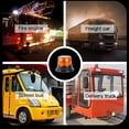 thumbnail image 5 of Luz estroboscópica LED naranja inalámbrica de 12 V, luces intermitentes de emergencia magnéticas, luces de señalización para automóviles y vehículos., 5 of 5