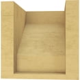 thumbnail image 4 of 6"W x 6"D x 6"H Wide Clemmons Rough Cedar Woodgrain TimberThane Corbel, Primed Tan, 4 of 6