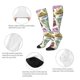 thumbnail image 3 of Fotbe America Landmarks1 Calcetas Divertidas Estampadas para Hombre y Mujer, Calcetas de Algodón hasta la Rodilla para Caminar, Correr, Enfermería y Embarazo, 3 of 6