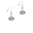 thumbnail image 2 of Delight Jewelry Silvertone Believe - Oval Seal Goldtone Leaf French Earrings, 2 of 4