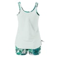 thumbnail image 5 of UTSJKR Tankini Swimsuits for Women High Waisted Tummy Control Two Piece Bathing Suits Swim Tank Top Boy Shorts Swim Suits Multicolor XXL, 5 of 6