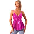 thumbnail image 1 of Camisola de Fiesta para Mujer sin Mangas Camisola de Color Brillante Rosa caliente XS, 1 of 6