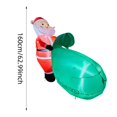 thumbnail image 3 of Hearth & Gear Large Inflatable Snowman Outdoor Yard Blow Up With LED Lights For Holiday Indoor Festive Display Durable Material Easy Setup Tarp Inflatable Pool Hut Inflatable 10x5x2 Inflatable Pool, 3 of 7