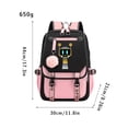 thumbnail image 2 of Mochilas de peluche Sprunki para niñas, mochila, bolso para madre y bebé de gran capacidad, bolso de maternidad impermeable, 2 of 3