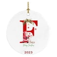 thumbnail image 2 of Decoraciones de Halloween, adornos de Halloween, colgante de decoración para árbol de Navidad, decoración navideña personalizada de 26 letras, decoración para árbol de Navidad, regalo de Navidad, ador, 2 of 3