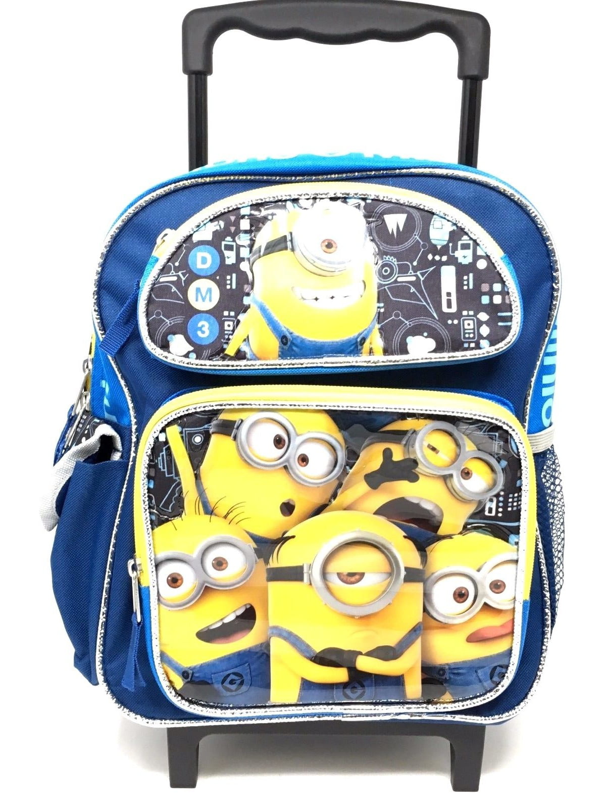 Despicable Me 3 Minions Large School Roller Backpack Lunch Bag 2pc Set Movie 