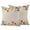 Green Yellow Beige, variant on 2 Pack Outdoor Waterproof Throw Pillow Covers,Pastoral Retro Flowers Decorative Square Pillow Case Patio Pillowcases for Chair Couch Sofa 16x16in