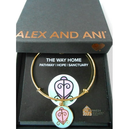 Alex and Ani Charity by Design  The Way Home Expandable Gold-Tone Bangle (Best Way To Remove Female Mustache)