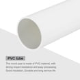 thumbnail image 4 of Uxcell Rigid Round Pipe 45.2mm ID 50mm OD 330mm/13" White High Impact for Water Pipe Crafts Cable Sleeve, 4 of 6