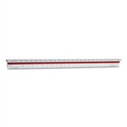 Triangular Scale, Plastic, 12" Long, Architectural, Color-Coded | Bundle of 10 Each