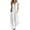 White*1, variant on Dazajoo Linen Cotton Jumpsuits for Women Solid Wide Leg Tank Jumpsuit with Pockets Casual Button Down Sleeveless Rompers,Khaki,L