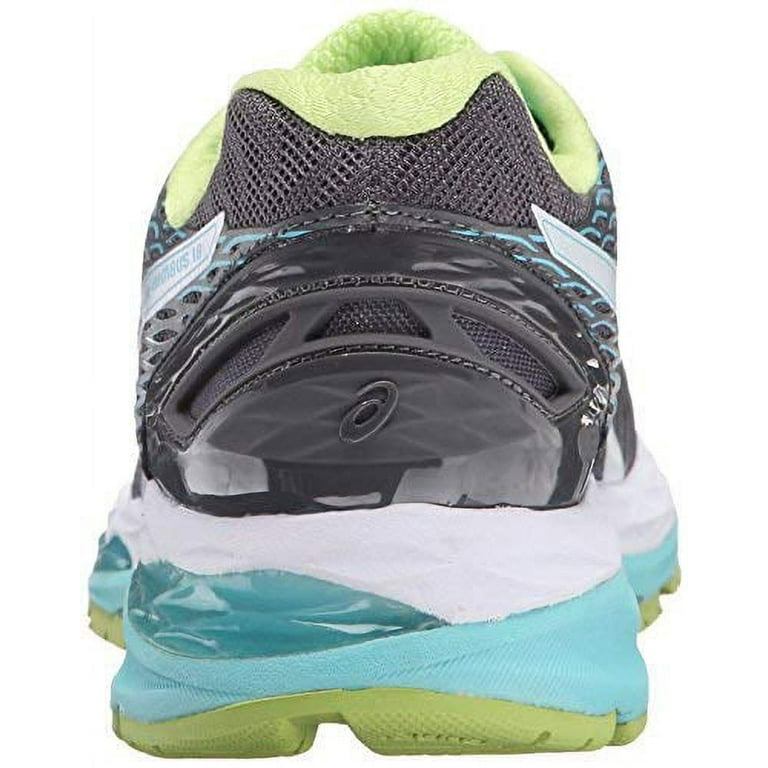 Asics women's gel-nimbus 2025 18 running shoe titanium/white/turquoise