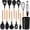 Black, variant on EASHZMFYTBF 12-Piece Professional Silicone Kitchenware Set, 392°F Heat Resistant Spatula Set, Non-Stick Cooking Utensils(Pink)