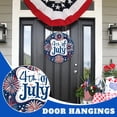 thumbnail image 2 of Outdoor decorations, Porch decorations, 12 in Wood Wall decor, Front Door decor, Outdoor decor for Porch, Outdoor American Flag, Star decorations, Party decoration, 1 Set, 2 of 6