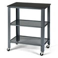 thumbnail image 1 of Patiojoy Kitchen Utility Cart Industrial Coffee End Table w/Wheels Silver, 1 of 8