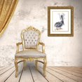 thumbnail image 3 of Shefranov, Olga 12x14 Gold Ornate Wood Framed with Double Matting Museum Art Print Titled - Pelican, 3 of 4